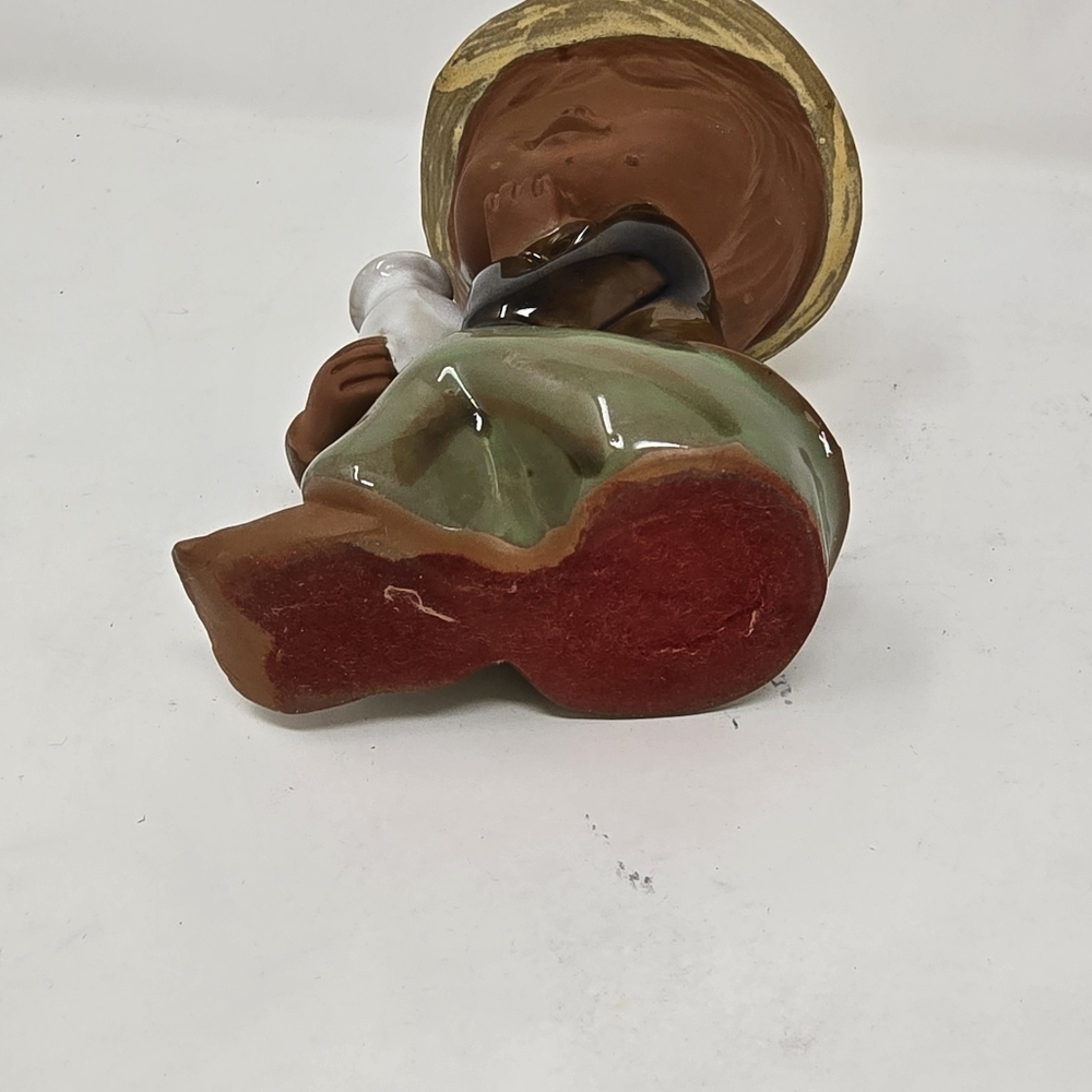 Vtg 1960s UCTCI Japan redware stoneware art pottery figurine falk art‎ - Picture 9 of 9
